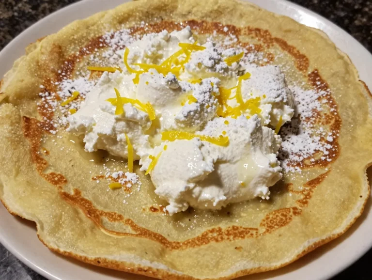 Lemon Ricotta Crepes