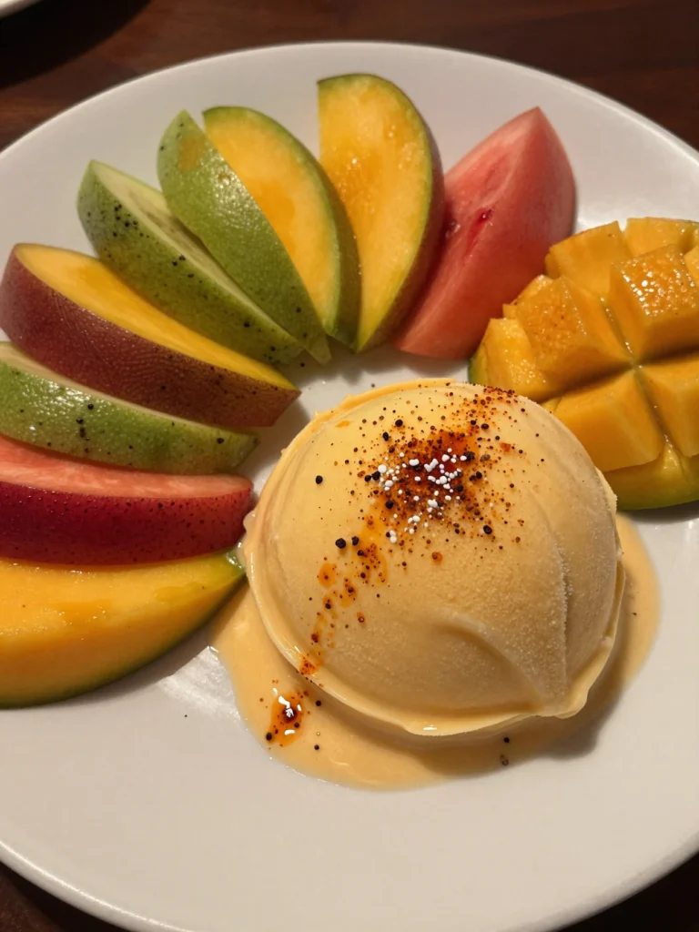 Mango Sorbet with Taju00edn