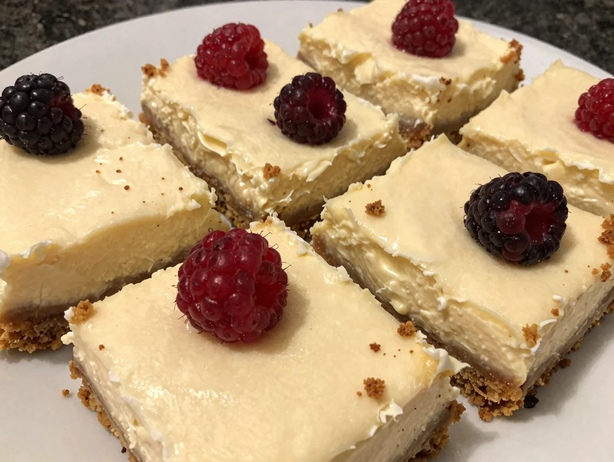 No Bake Cheesecake Bars