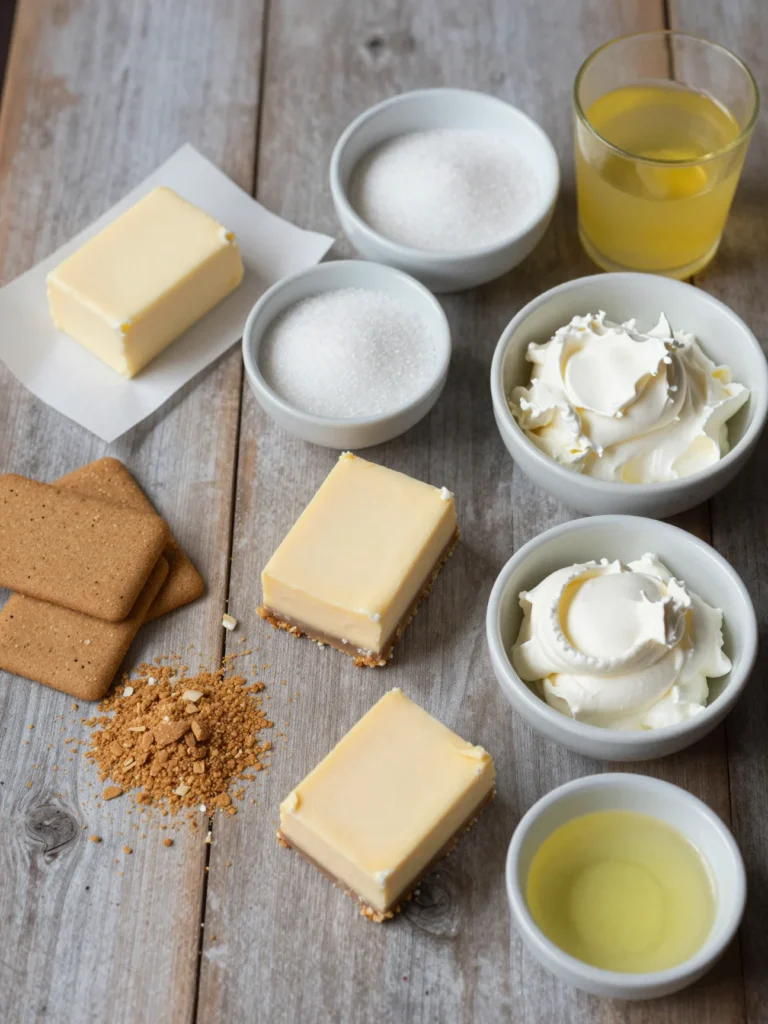 No Bake Cheesecake Bars