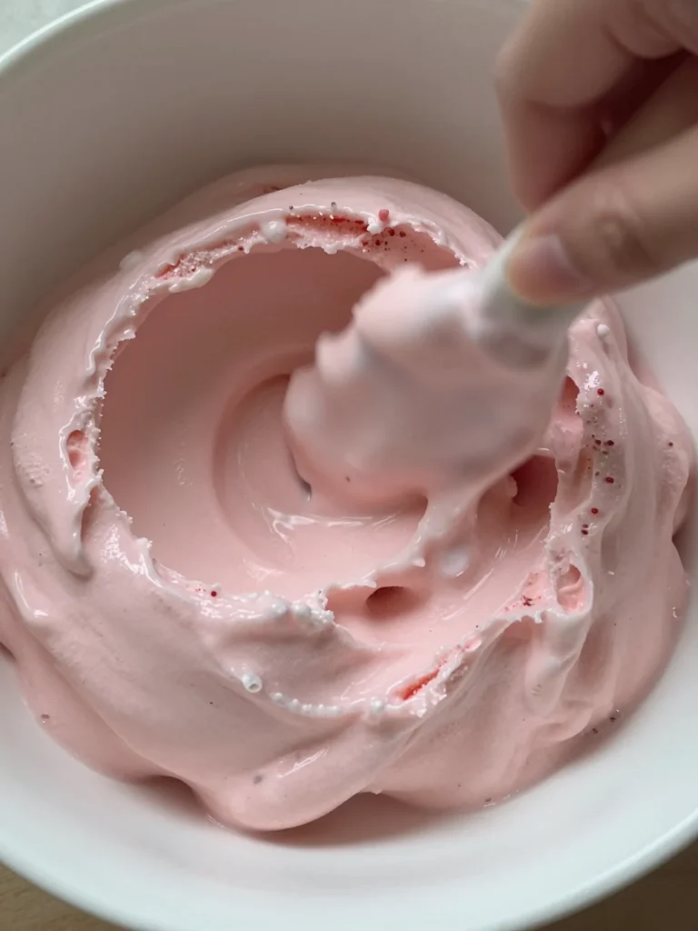 No Churn Strawberry Ice Cream