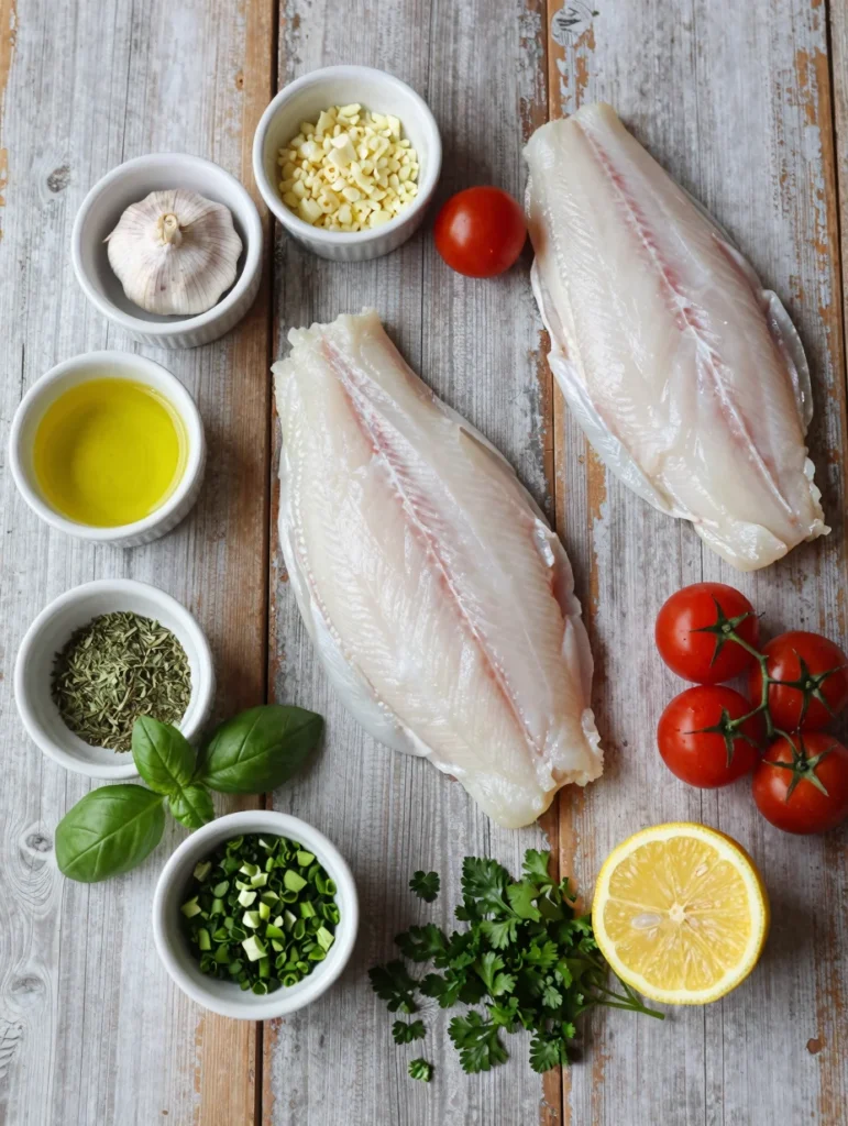 One Pan Baked Cod with Tomatoes