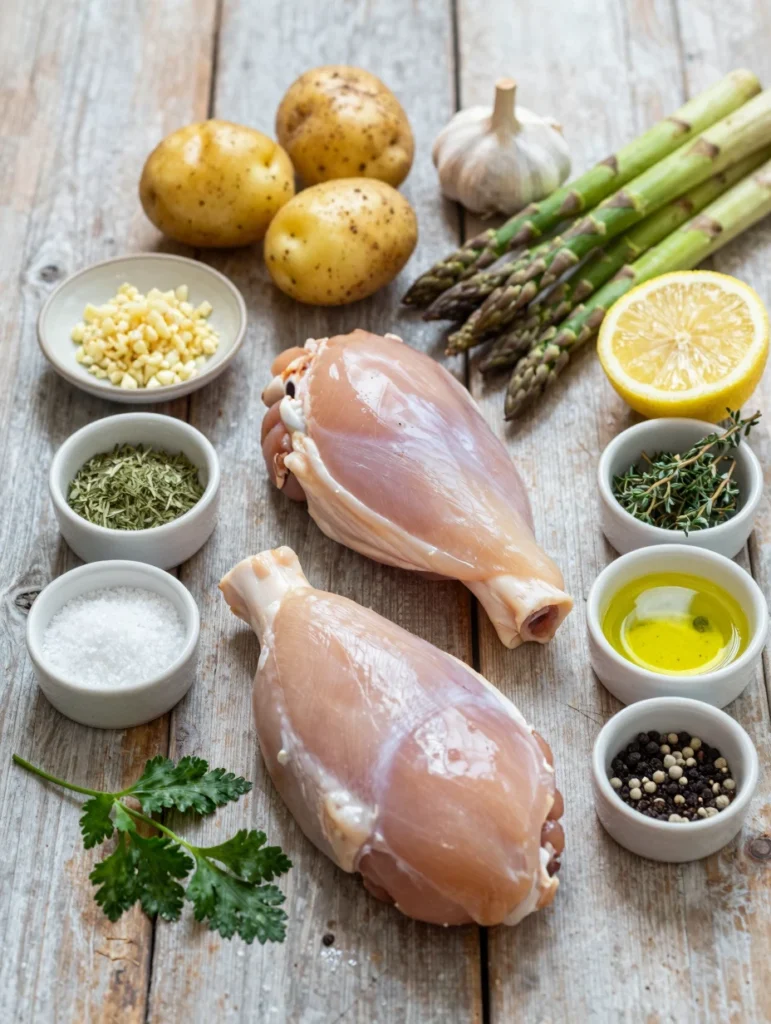 One Pan Lemon Garlic Chicken