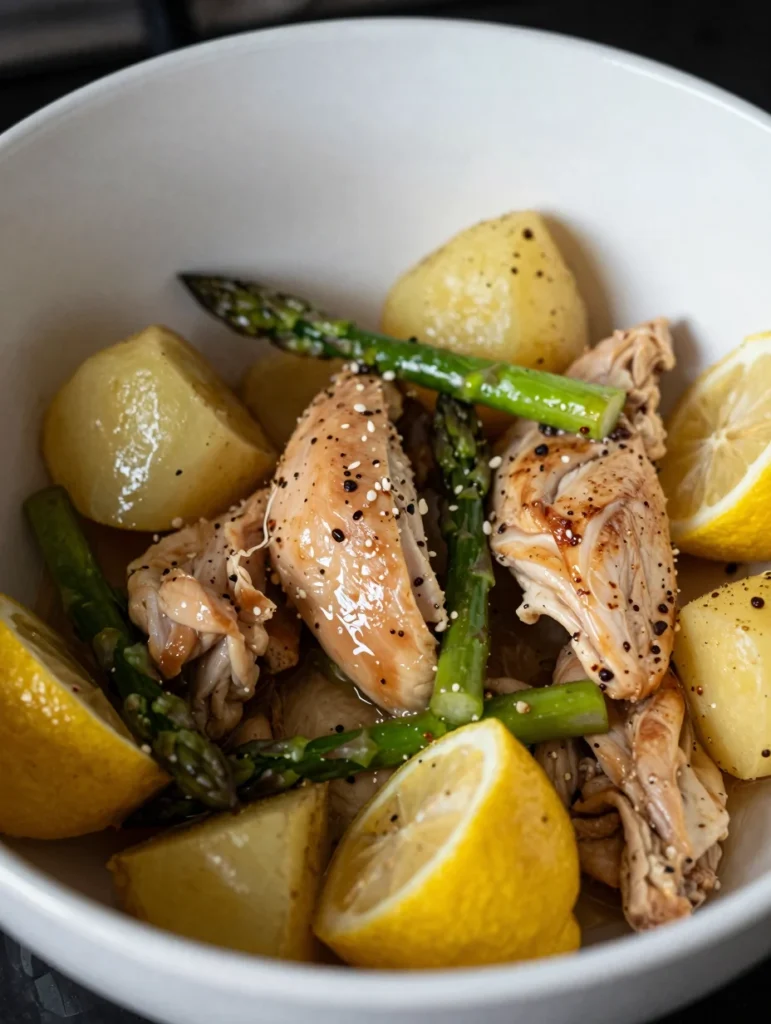 One Pan Lemon Garlic Chicken
