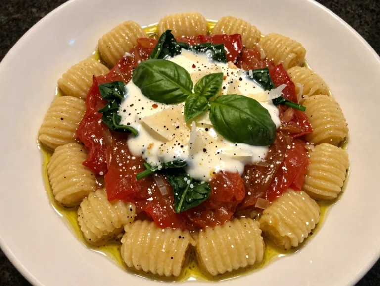 One Pot Creamy Tomato Gnocchi