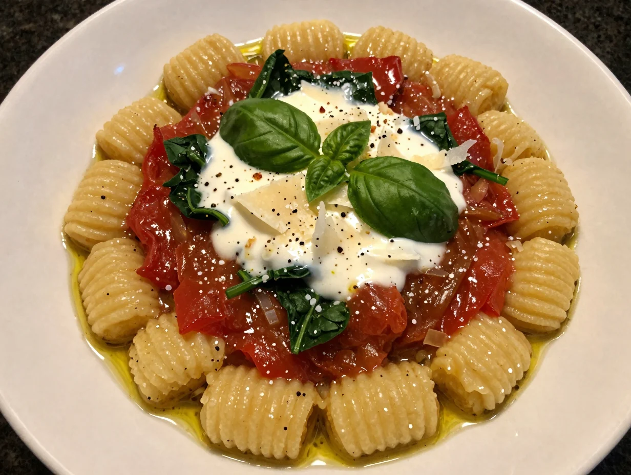 One Pot Creamy Tomato Gnocchi