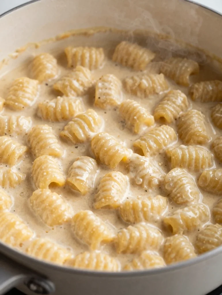 One Pot Creamy Tomato Gnocchi