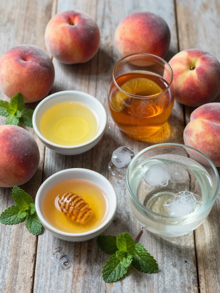 Peach Bourbon Lemonade