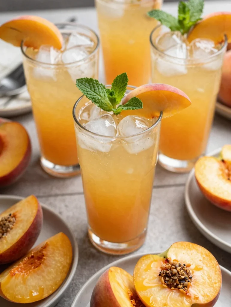 Peach Bourbon Lemonade