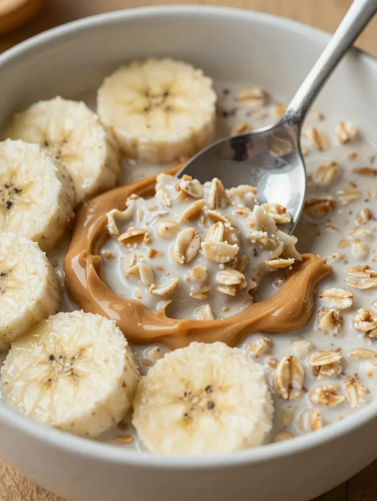 Peanut Butter Banana Overnight Oats