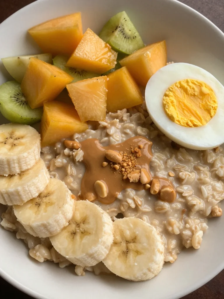Peanut Butter Banana Overnight Oats