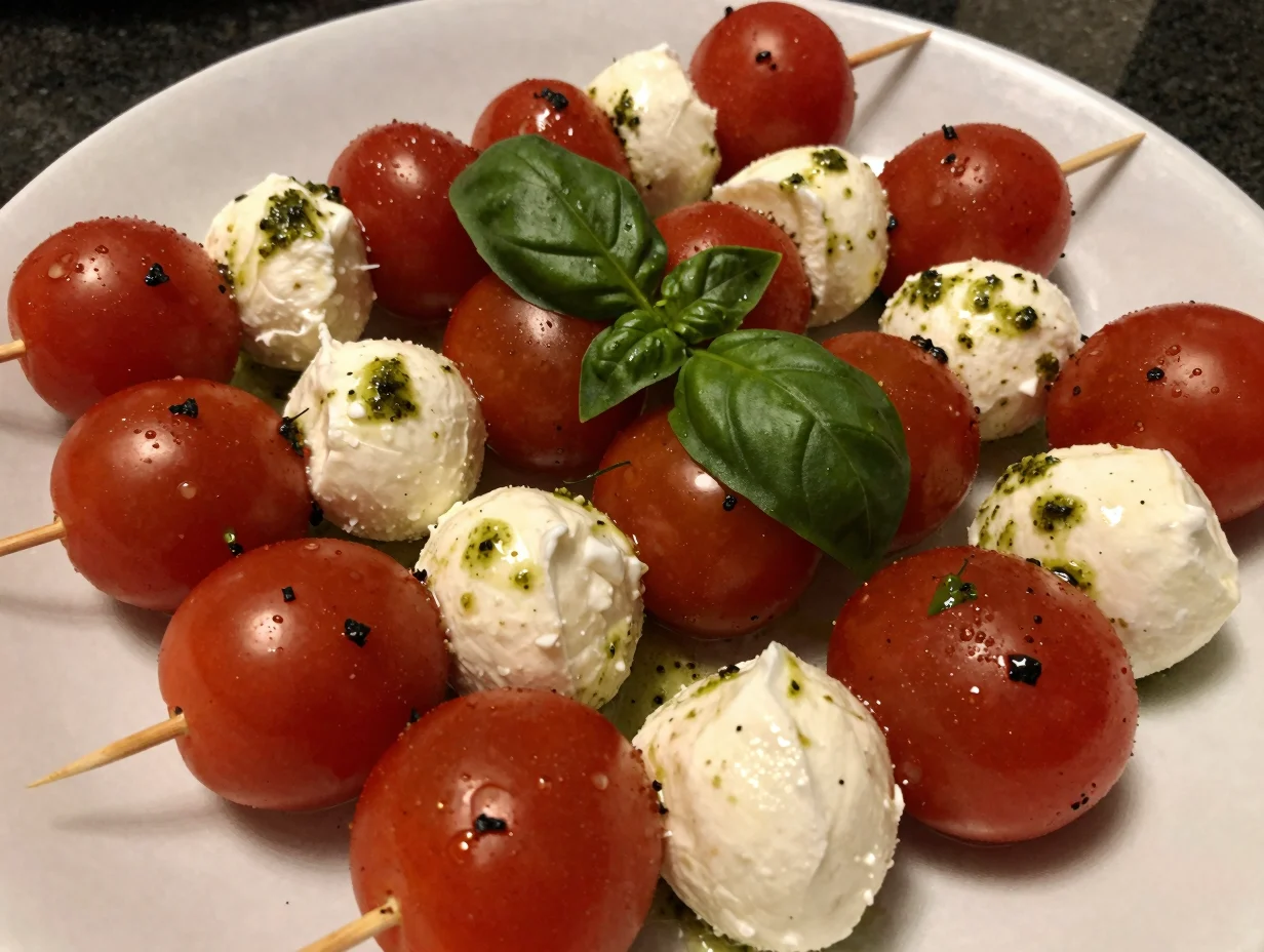 Pesto Caprese Skewers