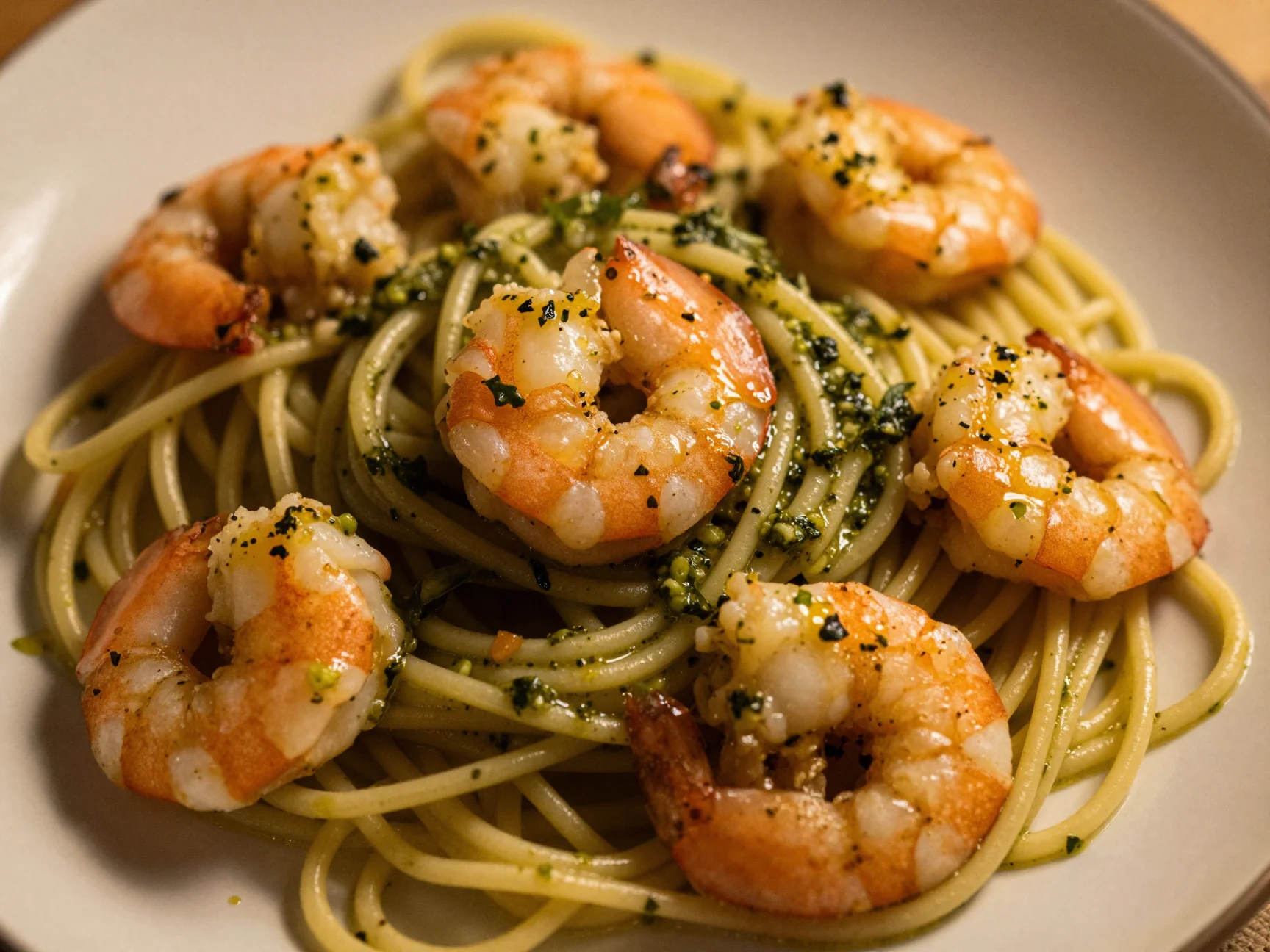 Pesto Shrimp Pasta