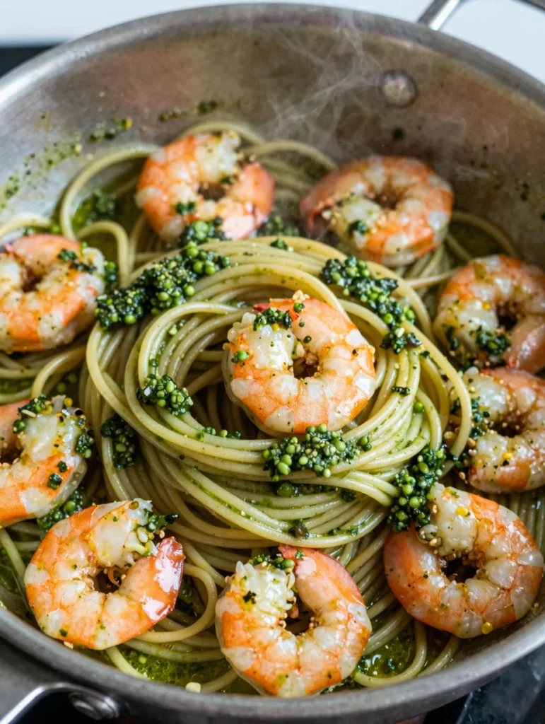 Pesto Shrimp Pasta