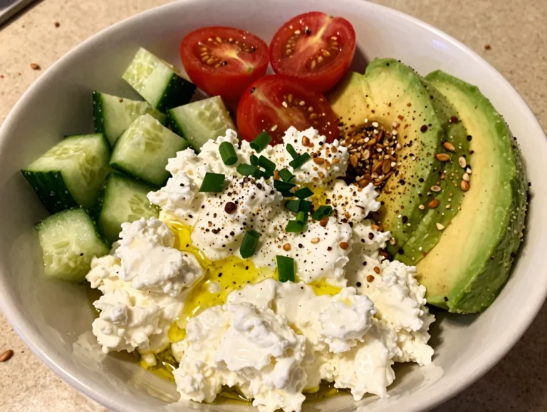 Savory Cottage Cheese Bowl