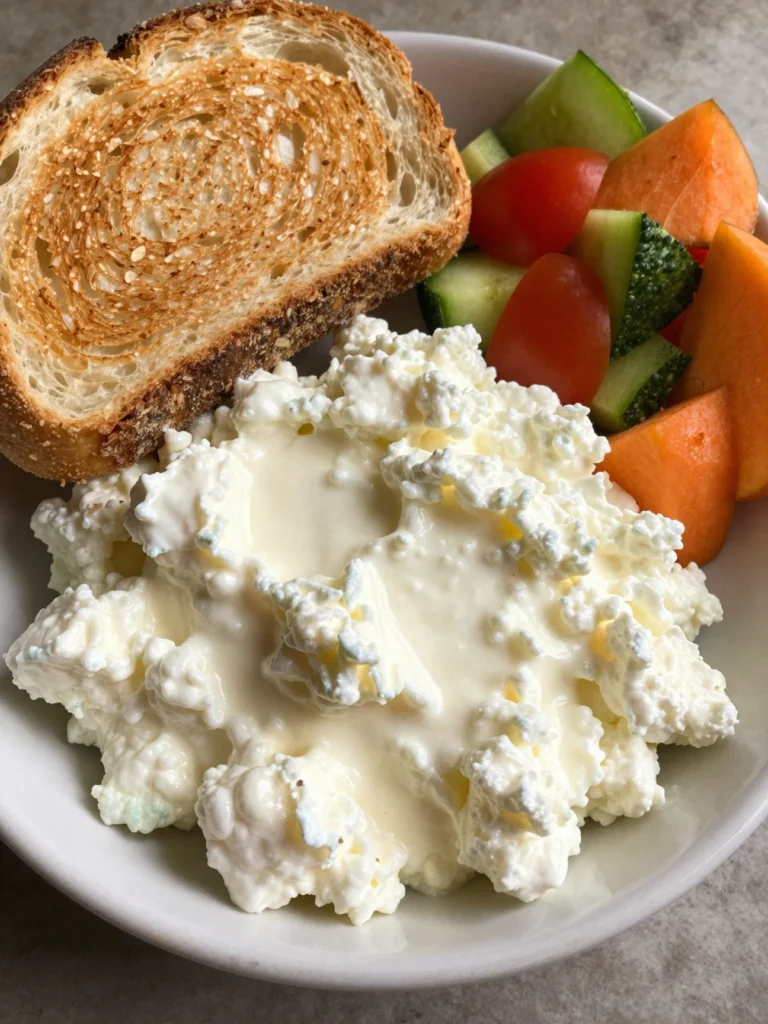 Savory Cottage Cheese Bowl