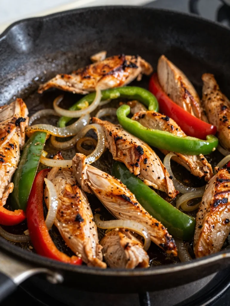 Skillet Chicken Fajitas