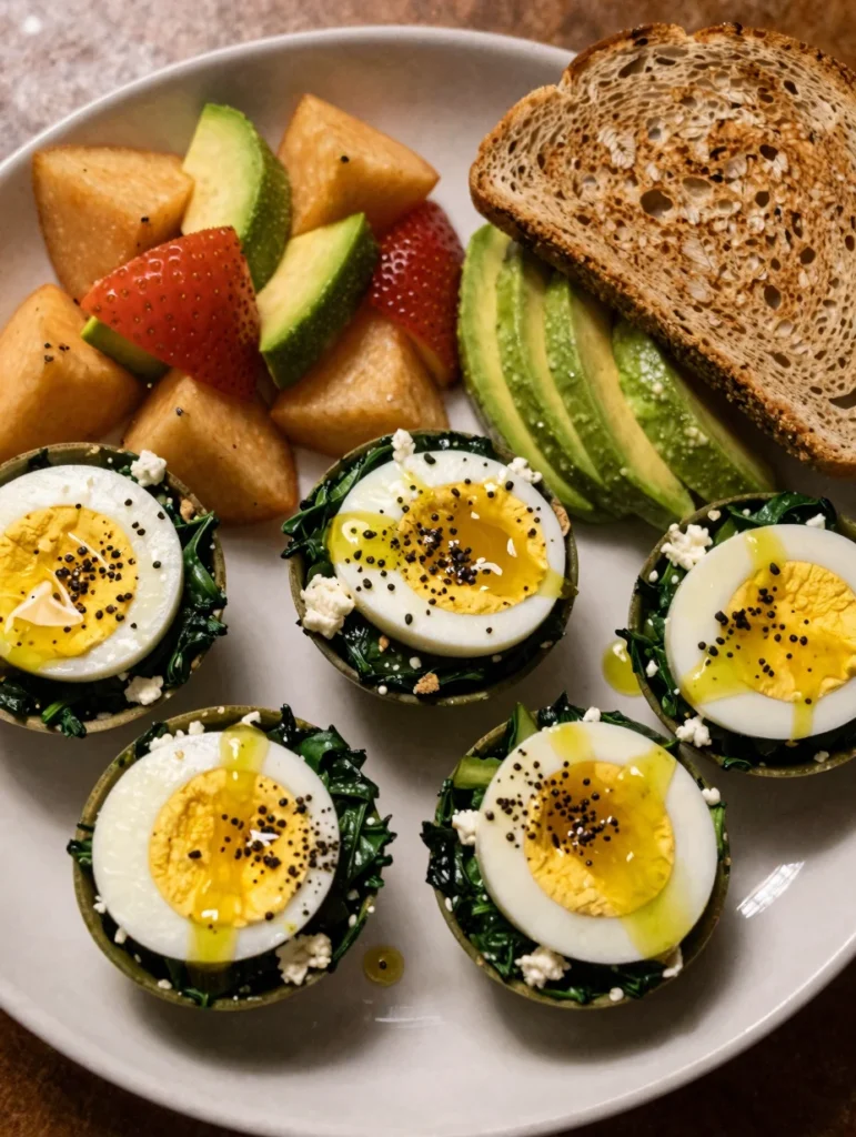 Spinach and Feta Egg Cups