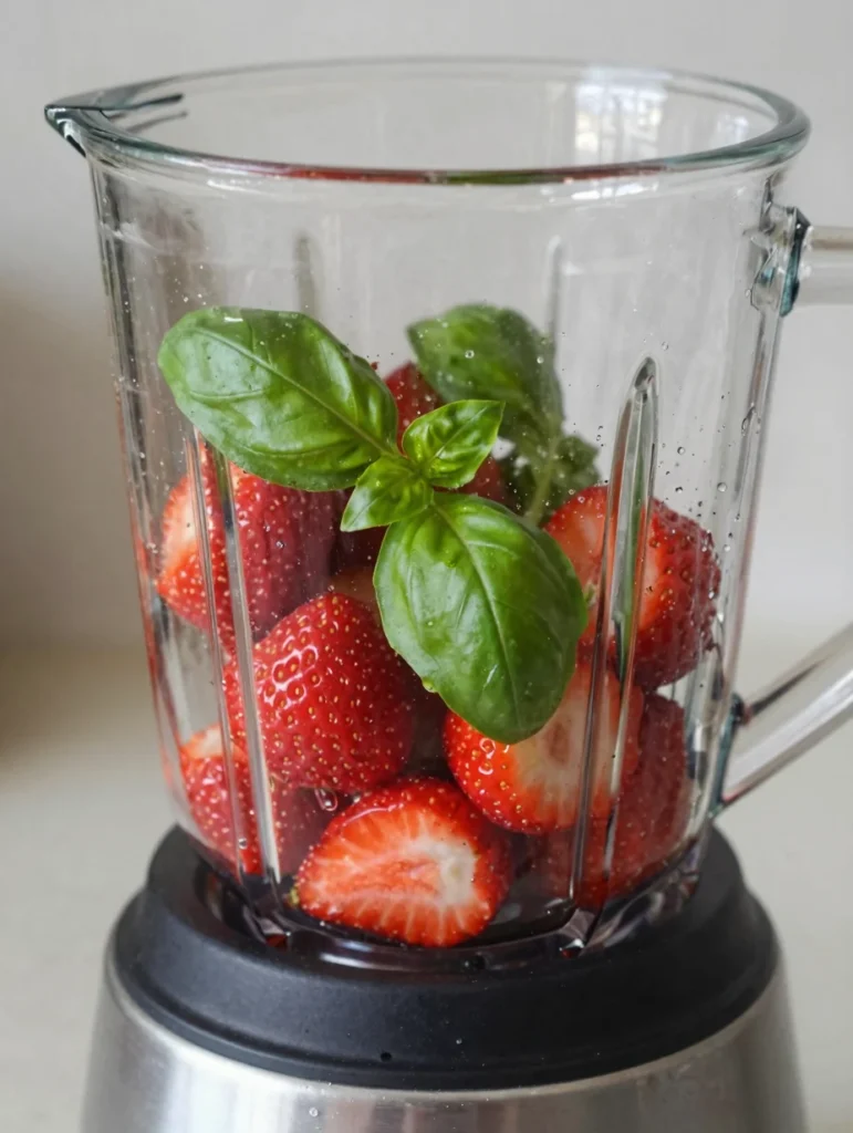 Strawberry Basil Smoothie