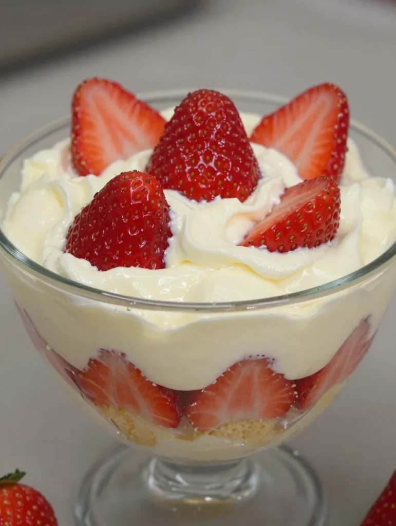 Strawberry Shortcake Trifle