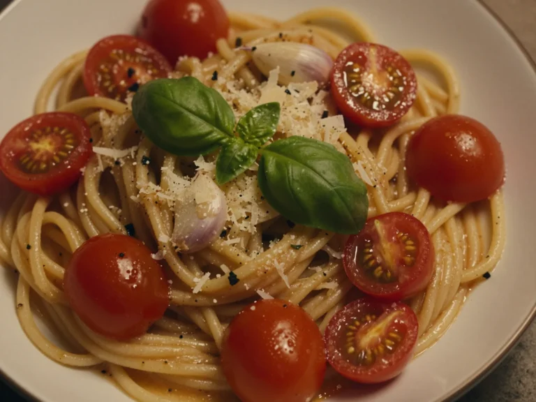 Summer Pasta with Burst Tomatoes
