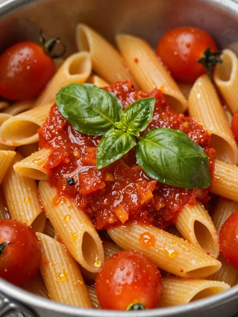 Summer Pasta with Burst Tomatoes