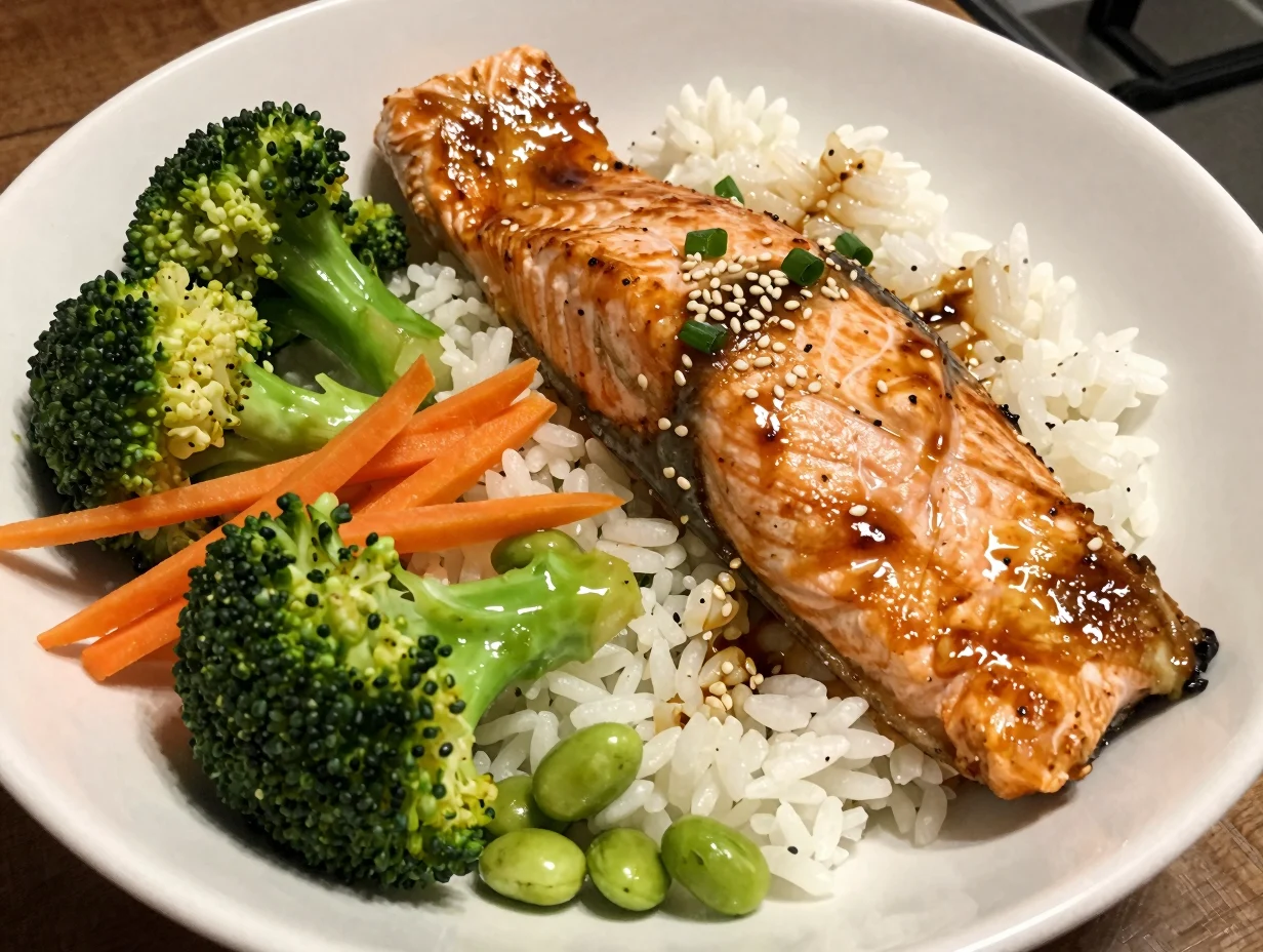Teriyaki Salmon Bowl