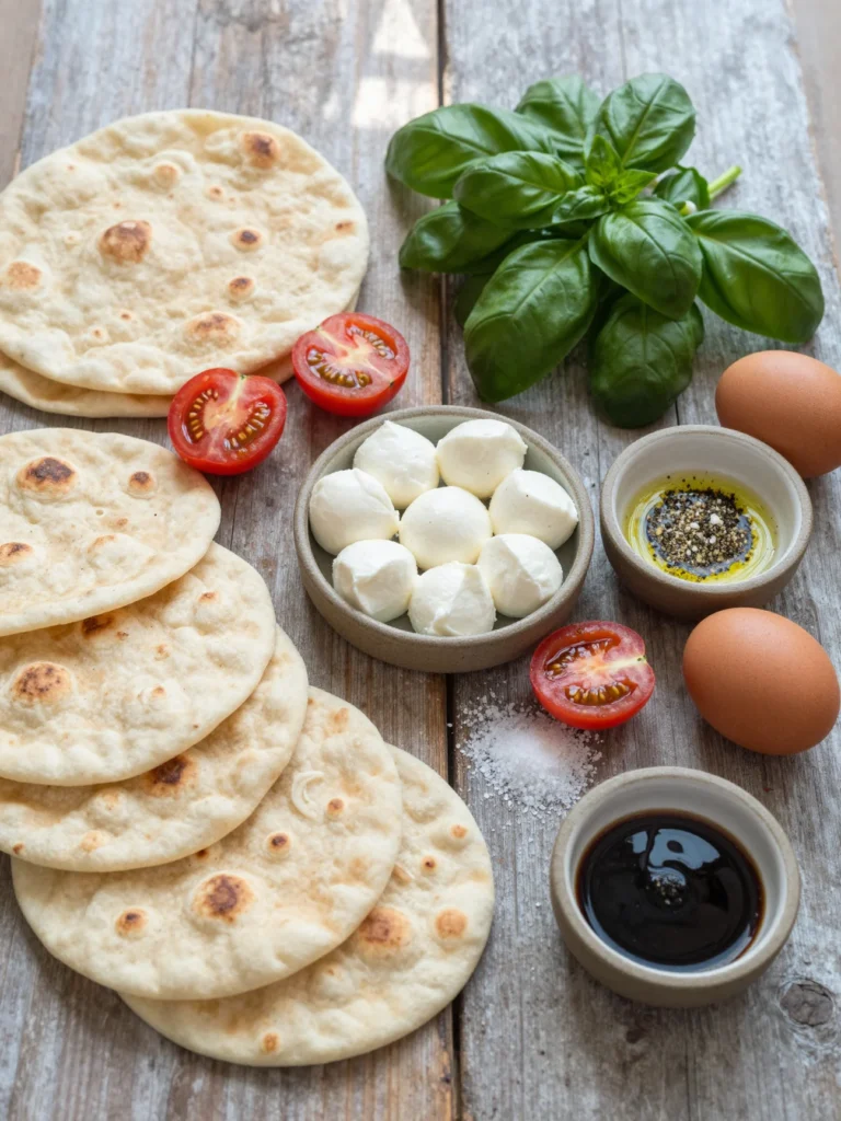 Tomato Basil Breakfast Flatbread