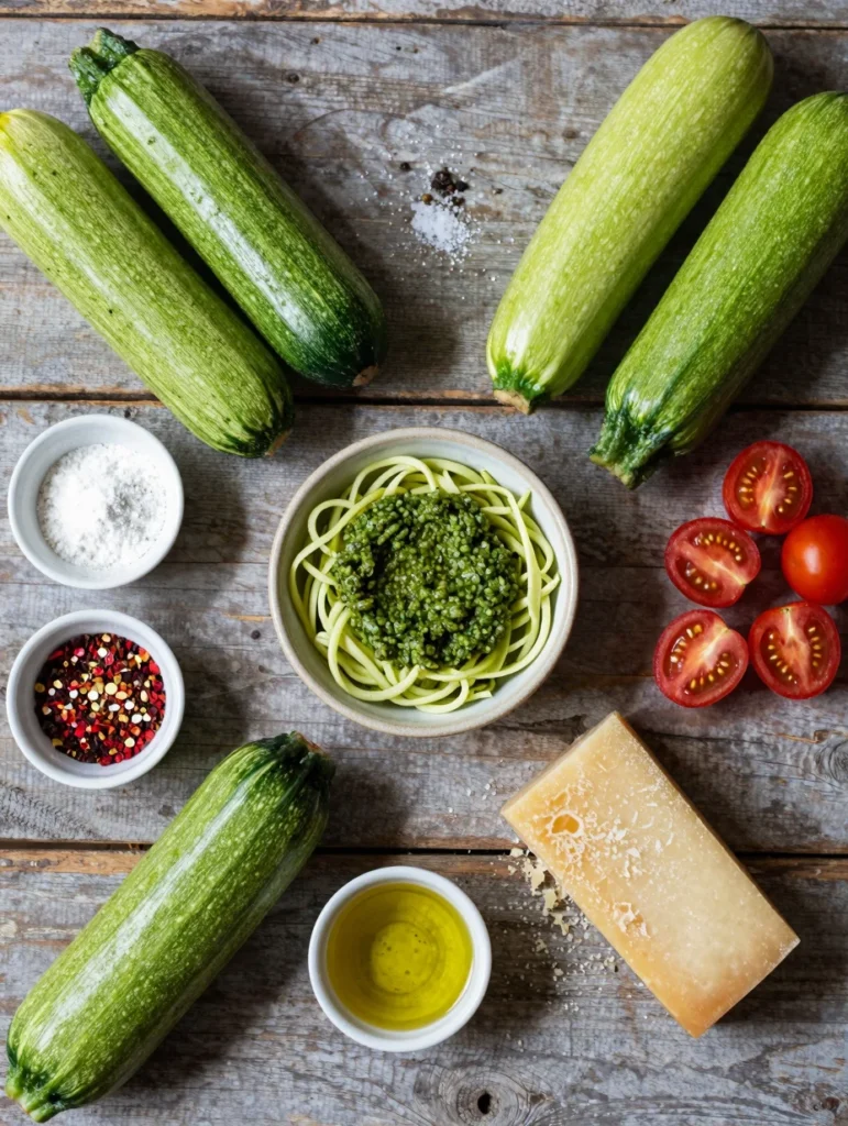 Zucchini Noodles with Pesto