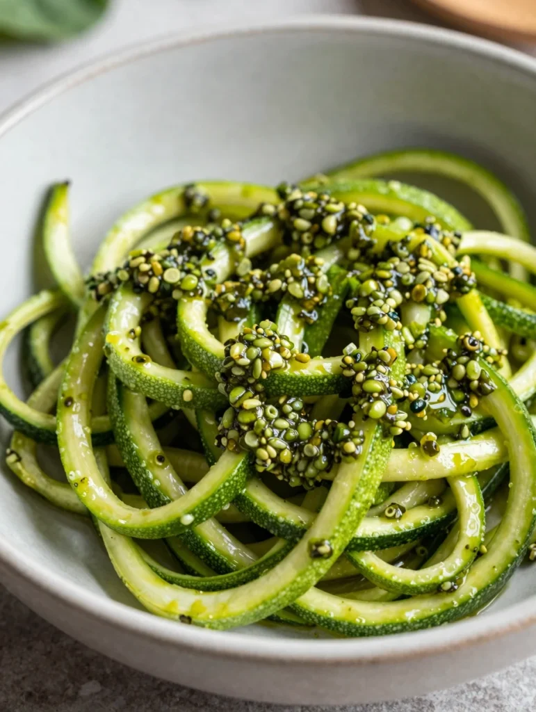 Zucchini Noodles with Pesto